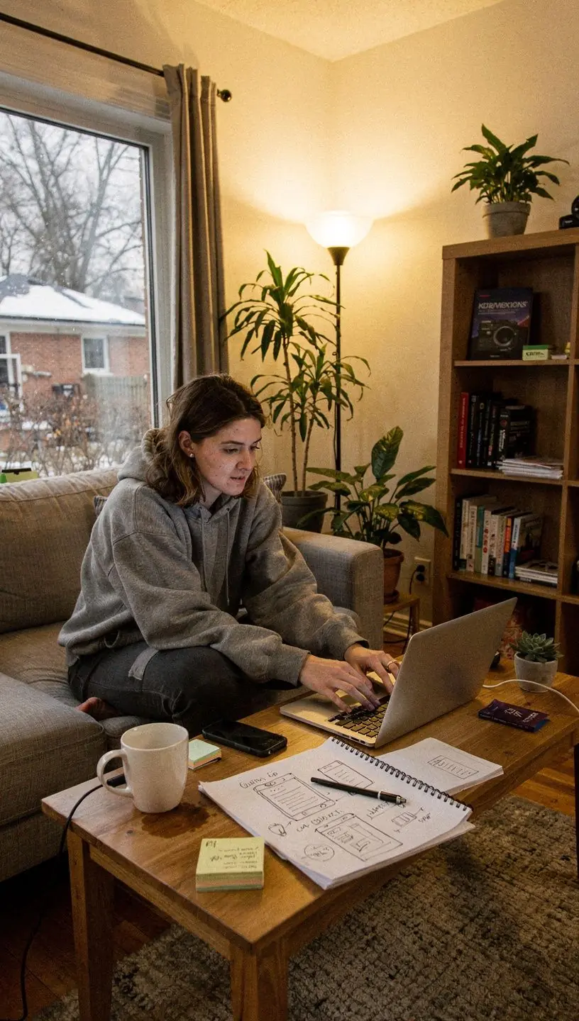 Modern office workspace