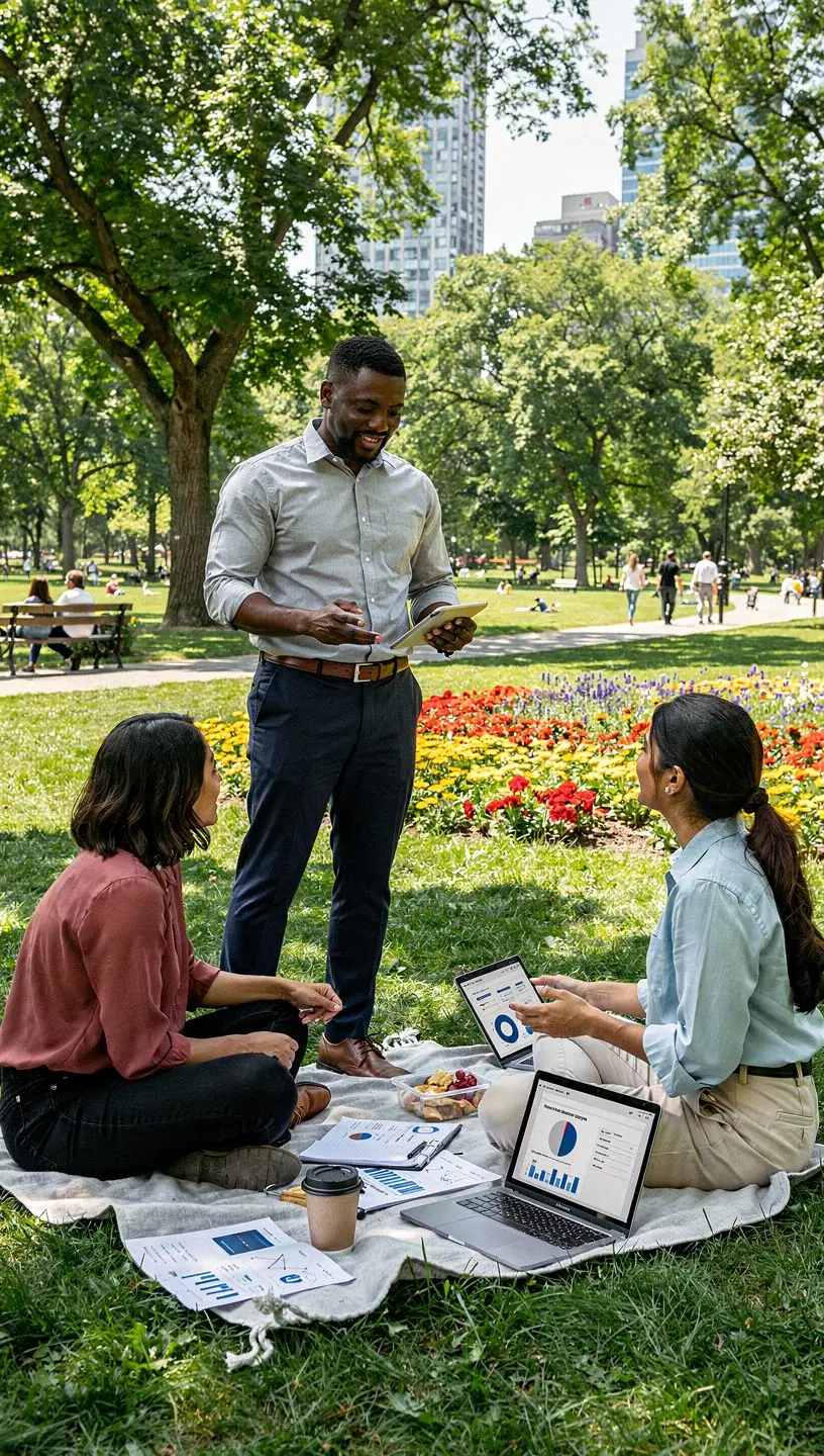 Professional business solutions illustration